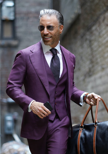 CAMS パープル ナイロンジャケット Eggplant Model Aubergine Mesh Suit – Christopher Korey Collective