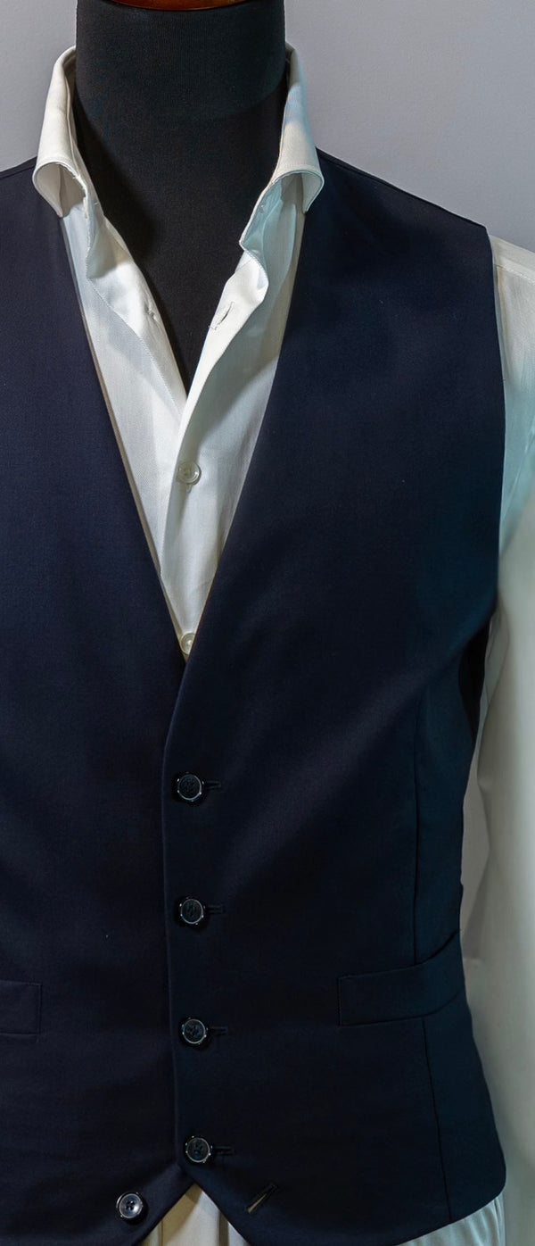 The Midnight Blue Single Breasted Waistcoat