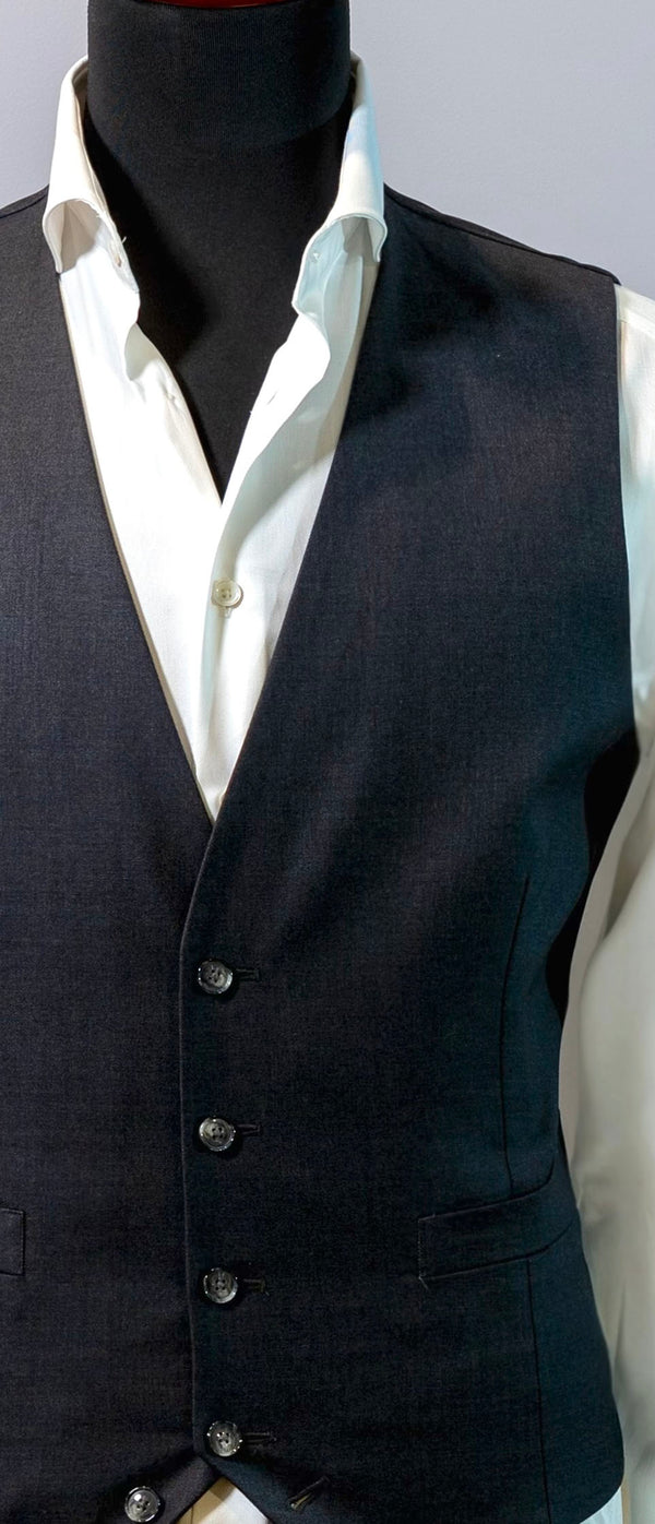 The Charcoal Grey Single Breasted Waistcoat