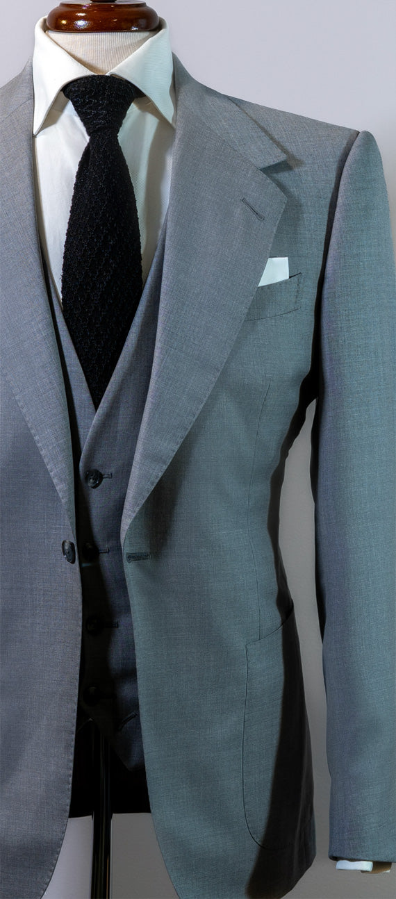 The Steel Grey Single Breasted Three Piece Suit