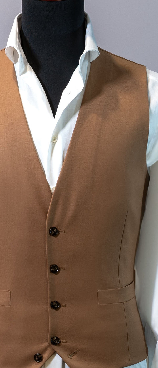 The Tobacco Single Breasted Waistcoat