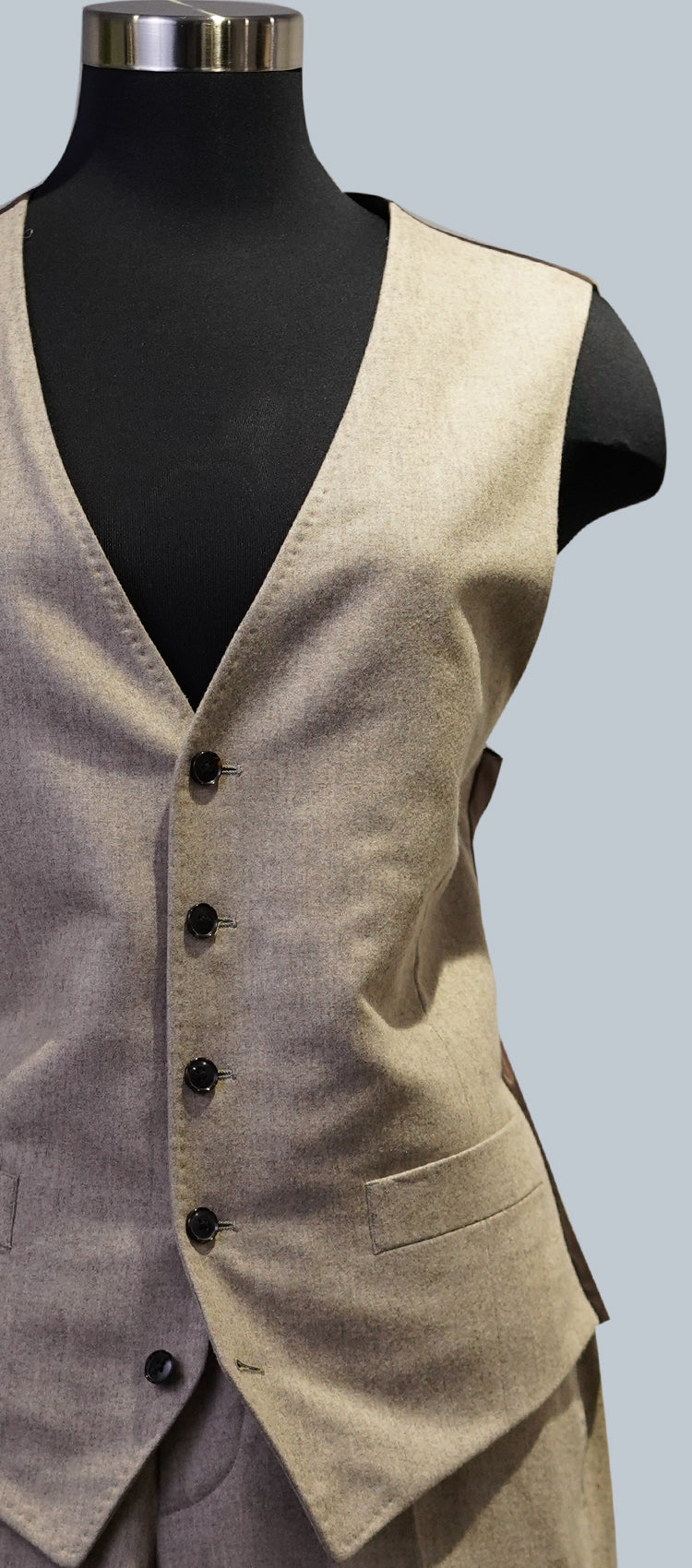  Cream Vest & Trouser