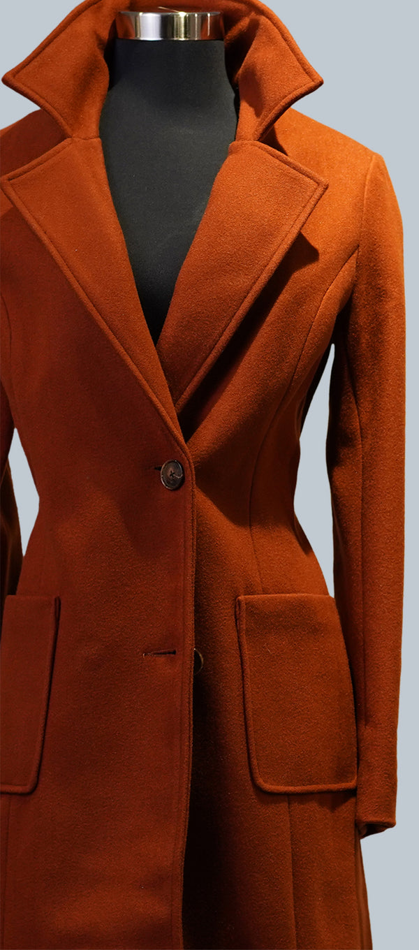 Burnt Orange Overcoat