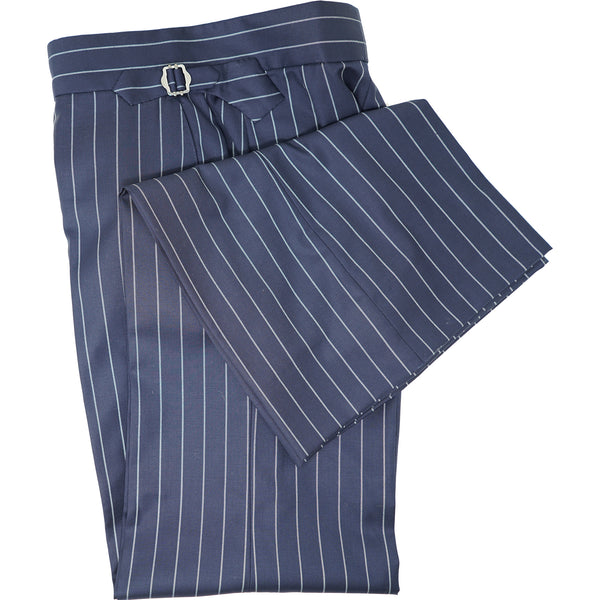 Navy All-Season Pinstripe Trouser