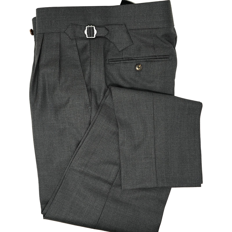 Charcoal Grey plaid trouser