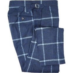 Blue with Blue windowpane Trousers