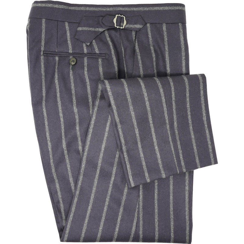Atlantic blue Chalkstripe Trousers
