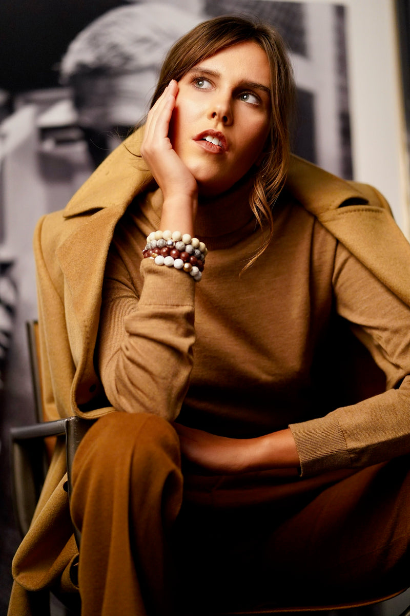 Camel Wool & Cashmere Overcoat