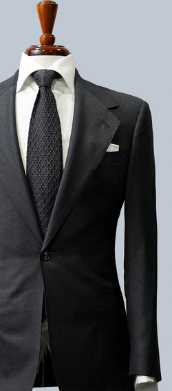 Charcoal Grey Plaid Suit