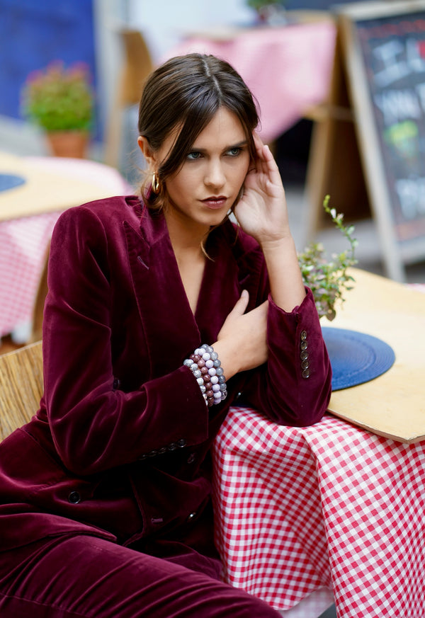 Burgundy Velvet Jacket