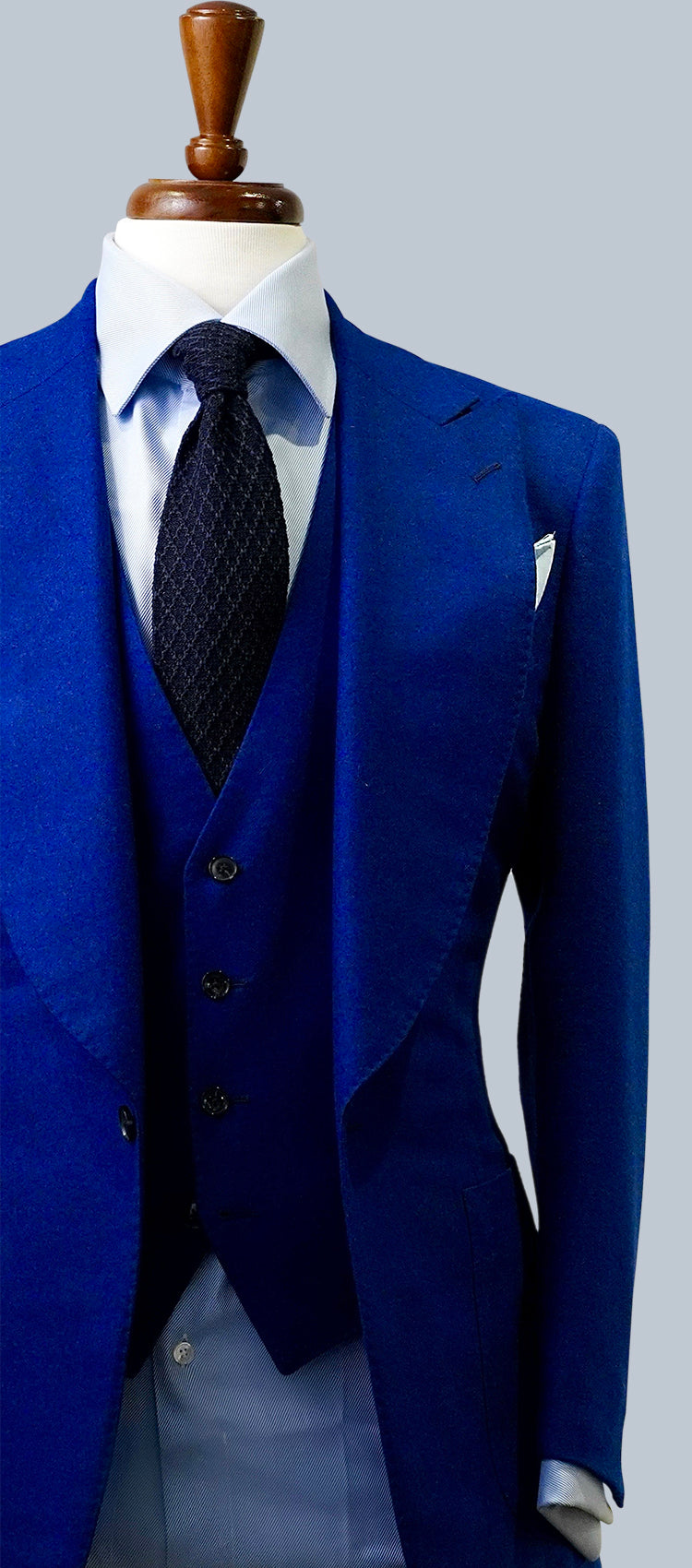 Cobalt Blue Flannel Suit