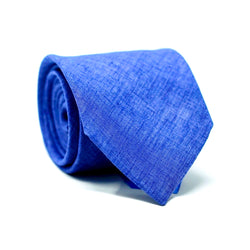 Blue Linen Tie