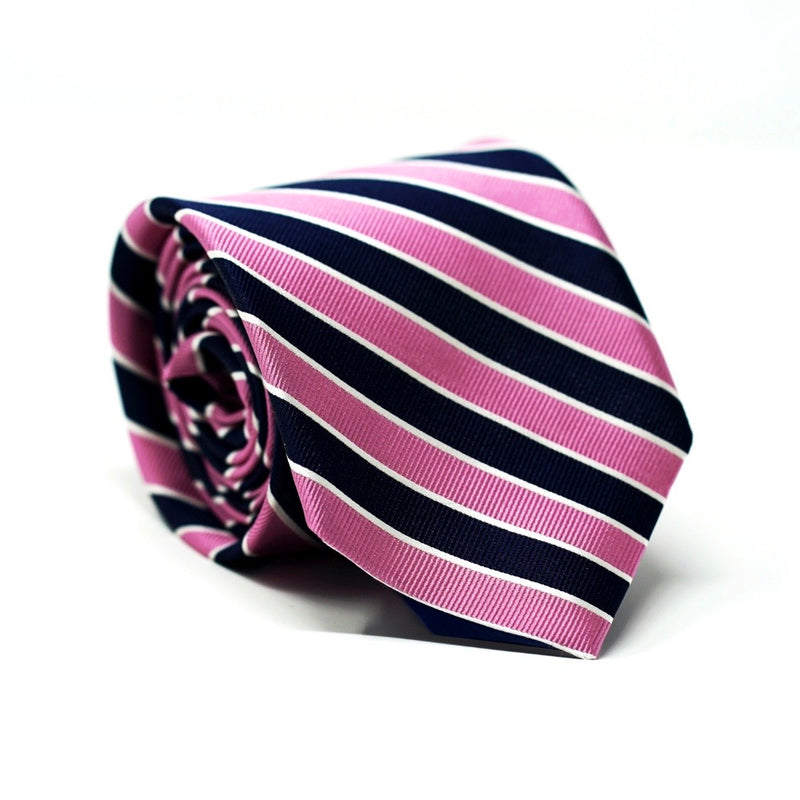 Blue & Pink Stripe Tie