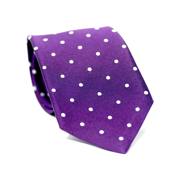 Purple Polka Dot Tie