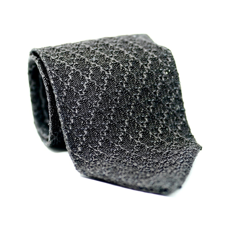 Charcoal Knit Tie