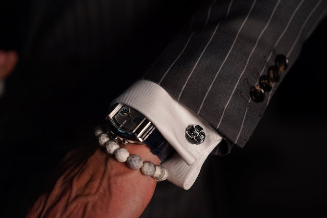 Black Jade  knob cufflinks