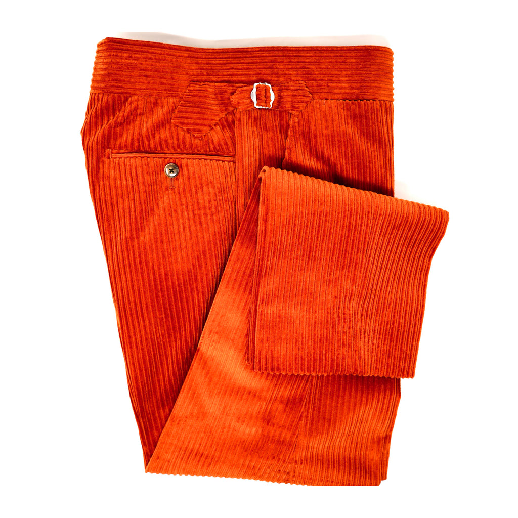 Burnt Orange Cotton Trousers Design by Antar Agni Men at Pernias Pop Up  Shop 2023