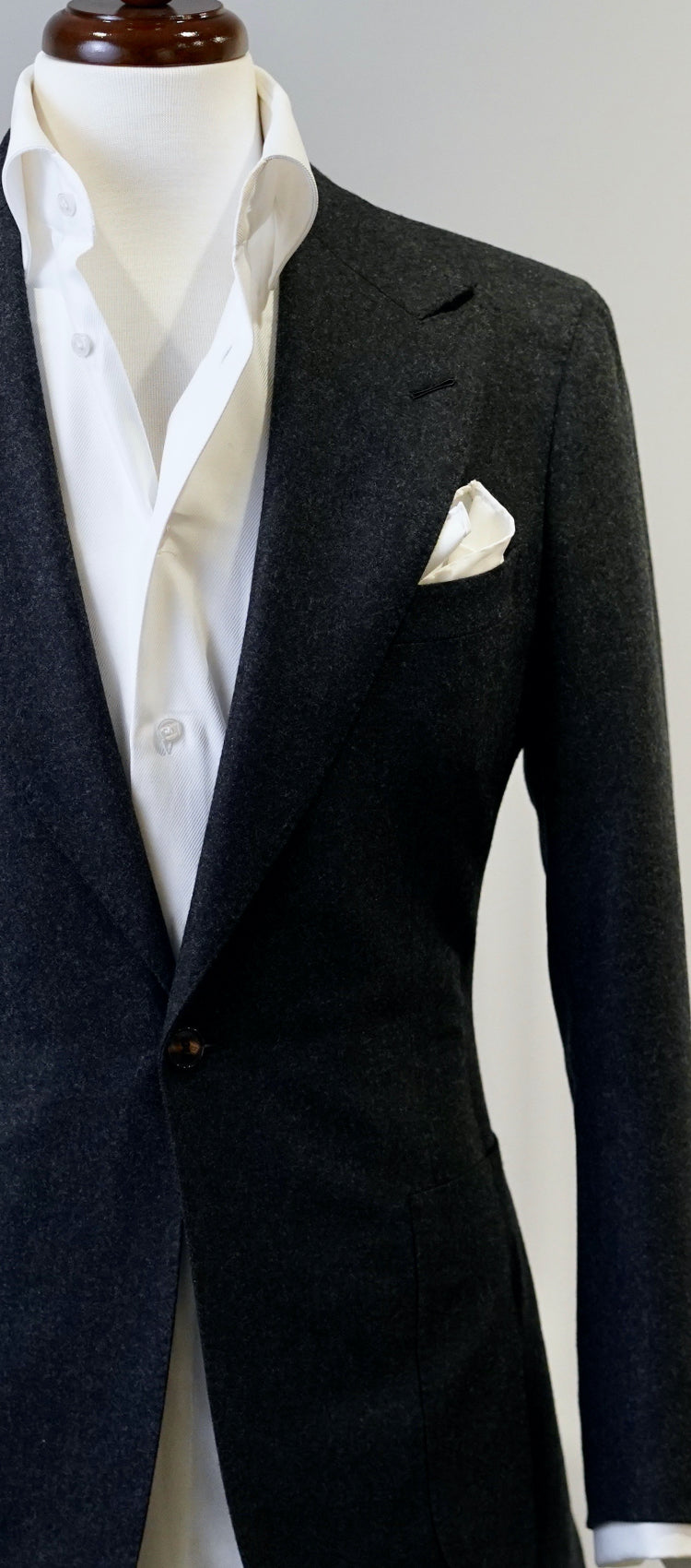 Charcoal Grey Flannel Jacket