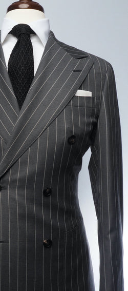 Charcoal Grey Pinstripe Suit