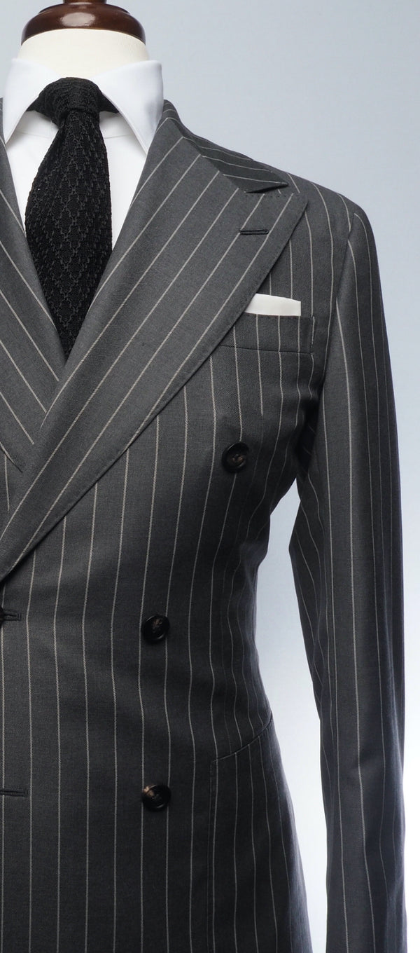 Charcoal Grey Pinstripe Suit – Christopher Korey Collective