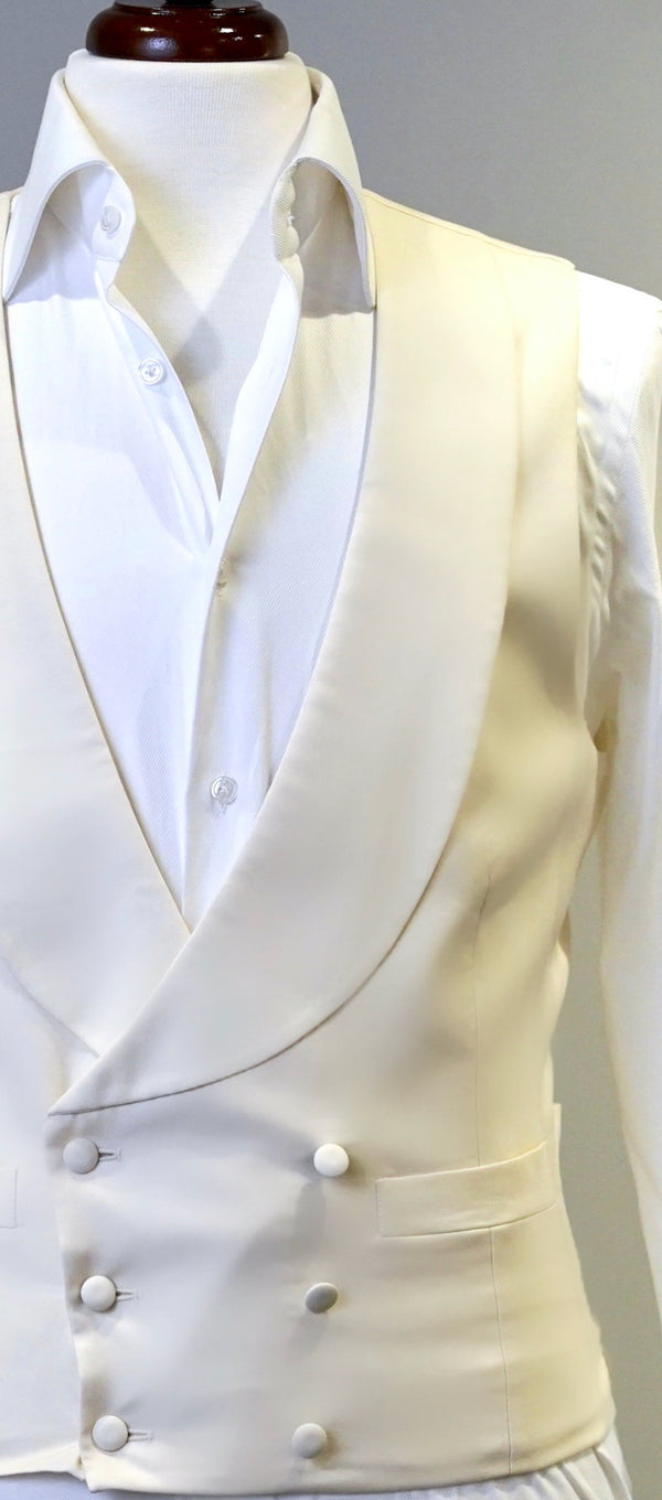 Cream White Waistcoat