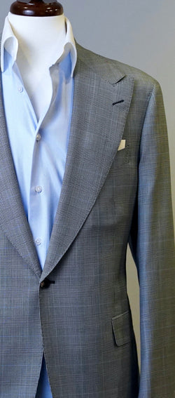 Grey Glenplaid Pale Blue Jacket