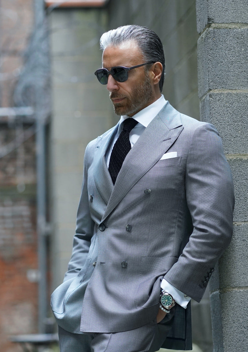 Grey Nailhead Suit