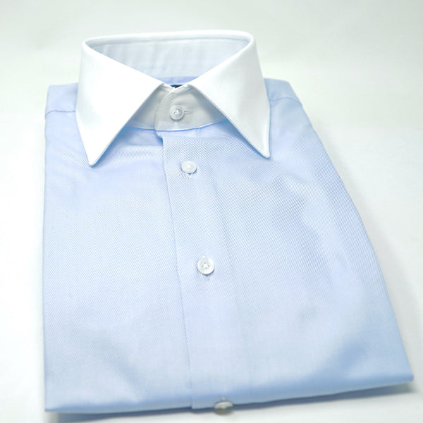 Light Blue Twill Blend Shirt