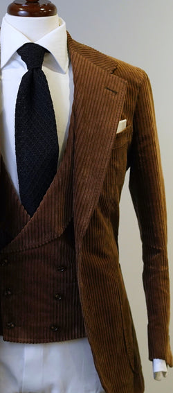 Milk Chocolate Brown Corduroy Suit