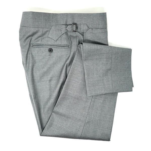 Powder Grey Solid Trousers