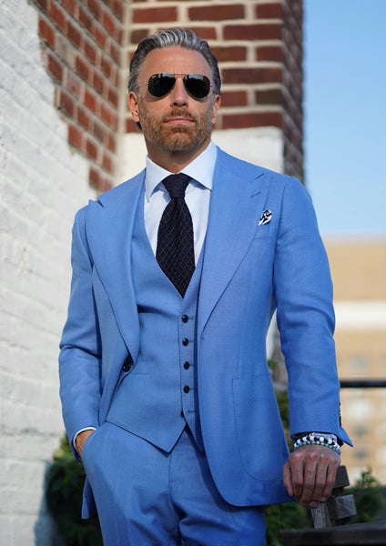 Sky Blue Mesh Suit – Christopher Korey Collective